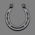 Paper Air Freshener Tag - Horseshoe (Upward)